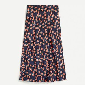 J.Crew Pull-on slip skirt in poppy fields floral sz XL